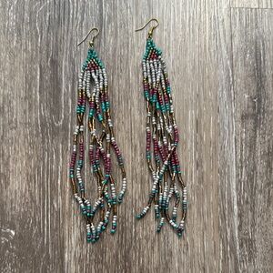 Bohemian Beaded Dangle Earrings